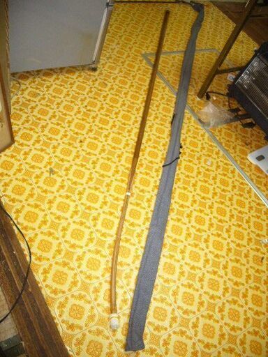 稽古用薙刀赤樫先端竹製高知市内無料配達２２３ｃｍ