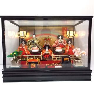 〇 超美品！ 寿慶 五人ケース飾り ひな人形 〇 〇 超美品！ 寿慶 五人ケース飾り ひな人形 〇
