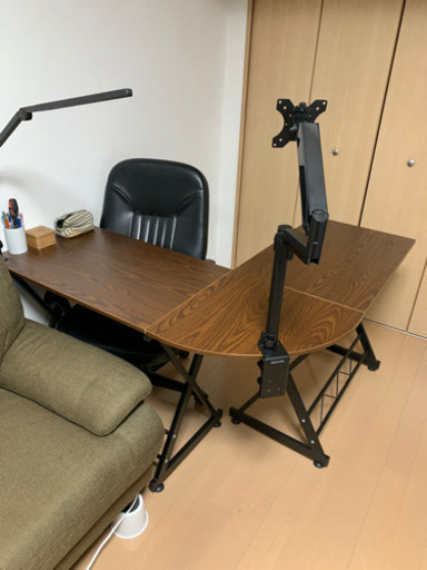 L字型デスクセット