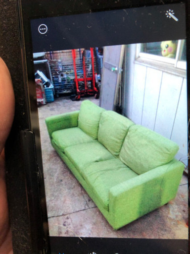 布張り　３人掛け