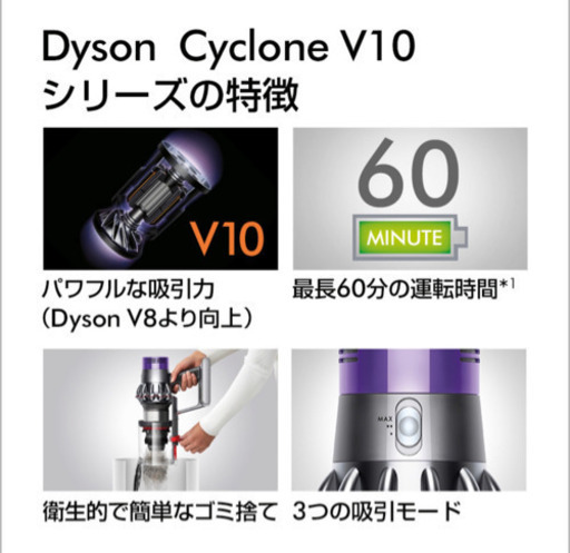 ダイソン Dyson Cyclone V10 Fluffy 掃除機 [sv12ff]