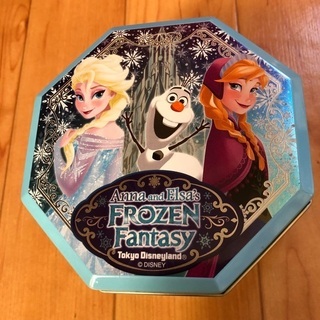 空き容器 缶 アナと雪の女王 八角形 抱き合わせ購入200円！