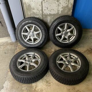 ☆激安バリ山！プロボックス☆165R13　LT　6PR☆スタッドレスタイヤ付アルミホイール 4本セット  プロボックス アルミホイールの中古が安い！激安で譲ります・無料で