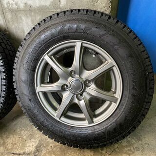 バリ山 165R13 8PR スタッドレス アルミホイール 4本 YOKOHAMA