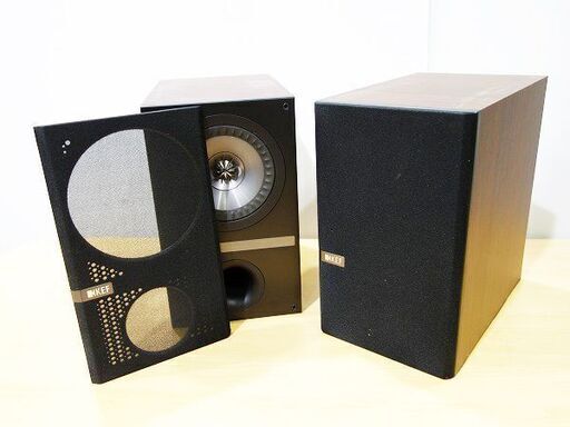 【苫小牧バナナ】動作品 KEF Q100 スピーカー ペア ヨーロピアンウォールナット ブックシェルフスピーカー♪