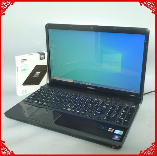 新品SSD240GB ノートパソコン 中古良品 15.5型 SONY VAIO VPCEB49FJ Core i5 4GB BD-RE 無線 カメラ Bluetooth Win10 LibreOffice