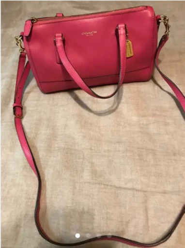 コーチ COACH ショルダーバッグ ミニボストン サフィアーノ サッチェル