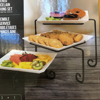 新品　皿　ラック　アフタヌーンティー　ホーム　パーティー　誕生日　クリスマスの画像