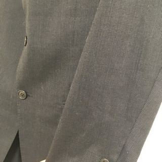 再値下げ　メンズ　スーツ　上下セット　ジャケット　2点　パンツ　スラックス　黒　ブラックの画像