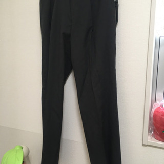 再値下げ　メンズ　スーツ　上下セット　ジャケット　2点　パンツ　スラックス　黒　ブラックの画像