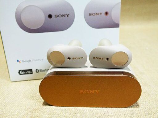 【苫小牧バナナ】SONY/ソニー ワイヤレス ノイズキャンセリングステレオヘッドセット WF-1000XM3 プラチナシルバー 箱有り ♪