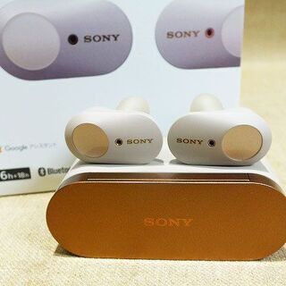 【苫小牧バナナ】SONY/ソニー ワイヤレス ノイズキャンセリングステレオヘッドセット WF-1000XM3 プラチナシルバー 箱有り ♪