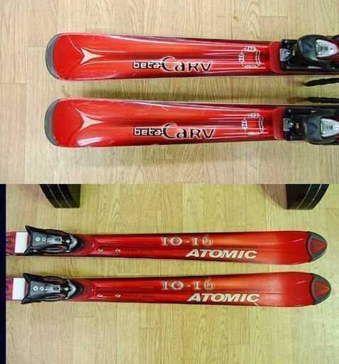 ATOMIC 170cm BETA CARV 10-16 アトミック 赤/レッド ビンディング付 カービングスキー スキー板 スキー 