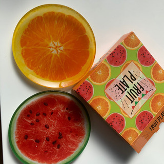 早いもの勝ち　
フルーツ🍉🍊ガラス皿