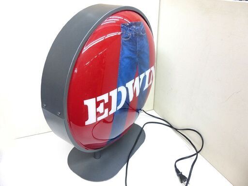 希少 エドウィン 店頭販促品 中古 電飾 EDWIN 看板 レア 札幌市 清田区 平岡
