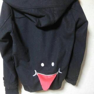 中古　UP!SMILE  ダッフルコート　黒　Lサイズの画像