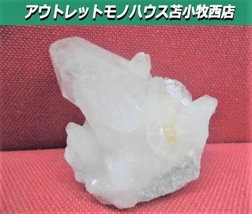 鉱石 石英 水晶 クォーツ 幅10x奥行6x高さ11cm 天然石 パワーストーン ホワイト 苫小牧西店