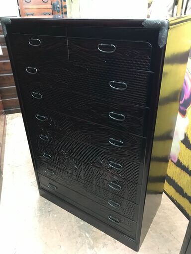 鎌倉彫　8段整理箪笥