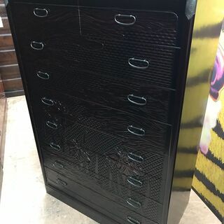 鎌倉彫　8段整理箪笥