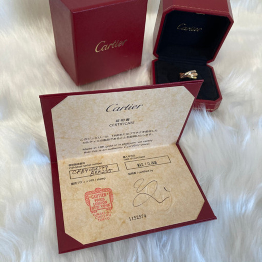 【正規品・美品】Cartier 指輪 3連リング カルティエ トリニティ