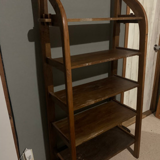 再値下げ！！古材　チーク　無垢材　ディスプレイラック　アジアン　エスニック　棚の画像