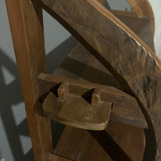 再値下げ！！古材　チーク　無垢材　ディスプレイラック　アジアン　エスニック　棚の画像