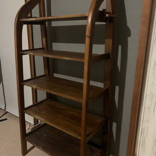 再値下げ！！古材　チーク　無垢材　ディスプレイラック　アジアン　エスニック　棚の画像