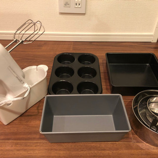 【受取者決定】dretecハンドミキザー　ケーキ型多数付き