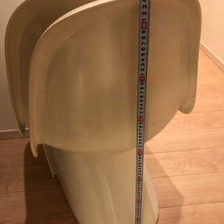 パントンチェア　2脚セット　リプロダクト　白　椅子　イス　おしゃれの画像