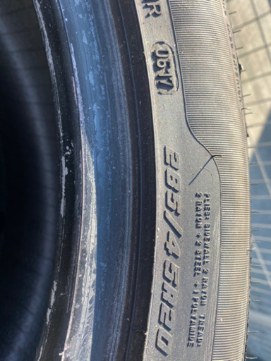バリ山 GOOD YEAR イーグルF1 285/45R20 8-9分山 17年製 アウディQ7純正タイヤ 