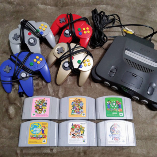 ニンテンドー64  コントローラー×4 & 人気ソフト6本セット！