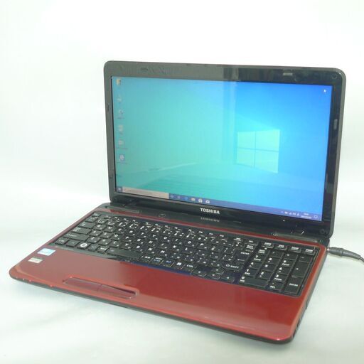 送料無料 新品SSD480GB 1台限定 中古良品 15.6型 東芝 T351/35ER ノートパソコン 第2世代Core i3 4GB DVDRW 無線 Windows10 Office レッド
