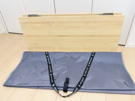 美品 perk スノーピーク ワンアクションテーブル 竹