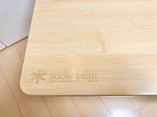 美品 perk スノーピーク ワンアクションテーブル 竹