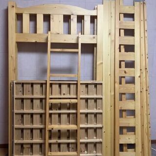 木製ロフトベッド差し上げます