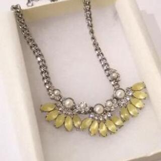 [お値下げしました]ANAYI ビジューネックレス　イエロー