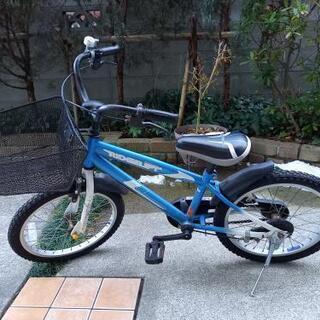 補助輪付き子供用自転車18インチ