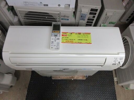 K02065　三菱　中古エアコン　主に8畳用　冷2.5kw／暖2.8kw