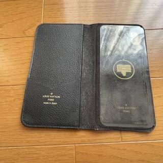 ルイヴィトン LOUIS VUITTON iPhoneX/XS ケース 手帳型モノグラム ブラックの画像