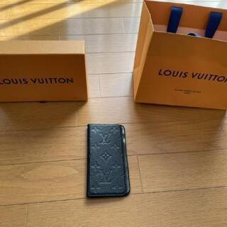 ルイヴィトン LOUIS VUITTON iPhoneX/XS ケース 手帳型モノグラム ブラックの画像