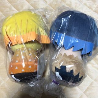 鬼滅の刃 でっかいぽふっとぬいぐるみ 2点セットの画像