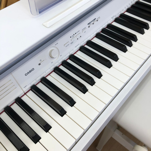 CASIO☆88鍵盤デジタルピアノ☆Privia☆PX-750☆2012年製☆動作確認済☆椅子付☆ホワイトウッド