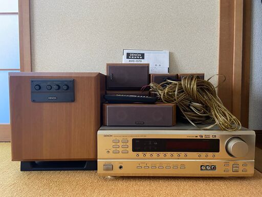 【DENON SYSTEM-11R-BH/S＆AVC-1550】デノンサラウンドスピーカーシシテム一式