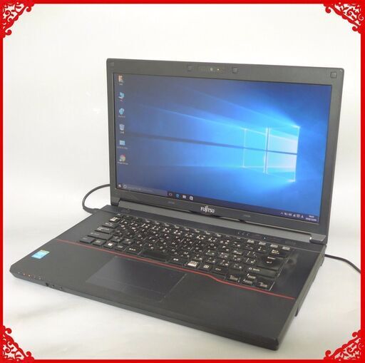 送料無料 ノートパソコン 中古良品 15.6型 富士通 A574/H 第4世代Core i5 4GB SSD DVD-ROM 無線 Windows10 LibreOffice