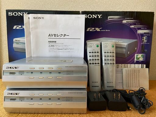 【動作品】SONY D端子セレクタSB-RX300D・光端子セレクタSB-RX100P
