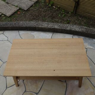 AZUMAYA RT-O744 コーヒーテーブル W80×D44×H39cm 木目調 ナチュラル カフェテーブル ローテーブル まとめて 17個 （2）の画像