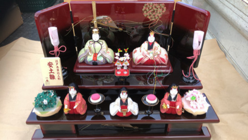 新品 未使用品 雛人形 ひな祭り 江戸木目込人形 安土雛 一秀　441