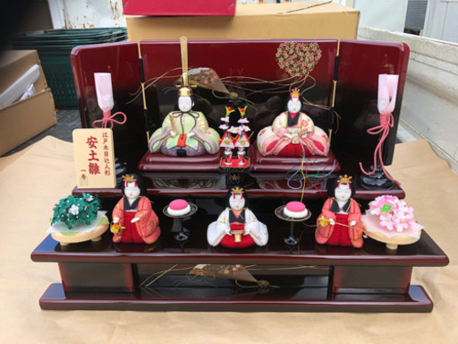 新品 未使用品 雛人形 ひな祭り 江戸木目込人形 安土雛 一秀　441