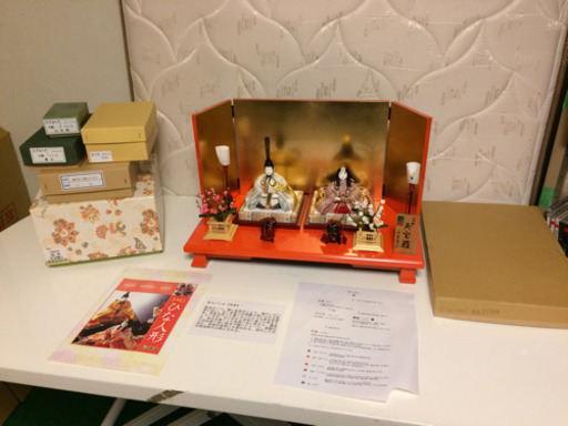 新品 雛人形 真多呂作 豪華 金箔張り 経済産業大臣指定 伝統工芸品 96