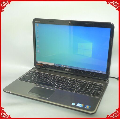 中古良品 15.6型 Dell N5010 ノートパソコン Core i5 2GB 640GB DVDRW 無線 カメラ テンキー付 Windows10 LibreOffice